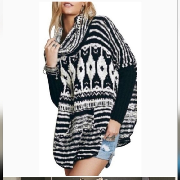 Free people womens oversized sweater size medium - Picture 1 of 7
